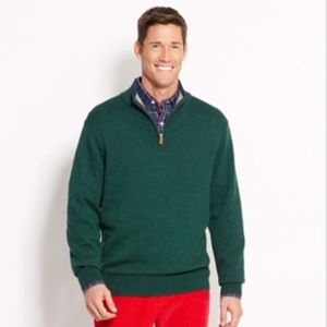 Vineyard Vines Proutsneck 1/4 Zip Green Sweater